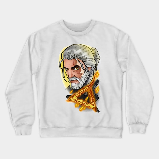 witcher Crewneck Sweatshirt by Stephanie Francoeur Art